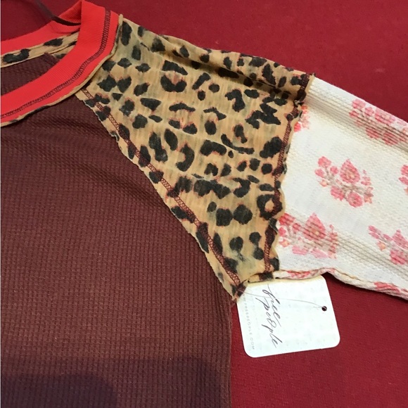 Multicolor Patchwork Long Sleeve Top - Picture 7 of 12